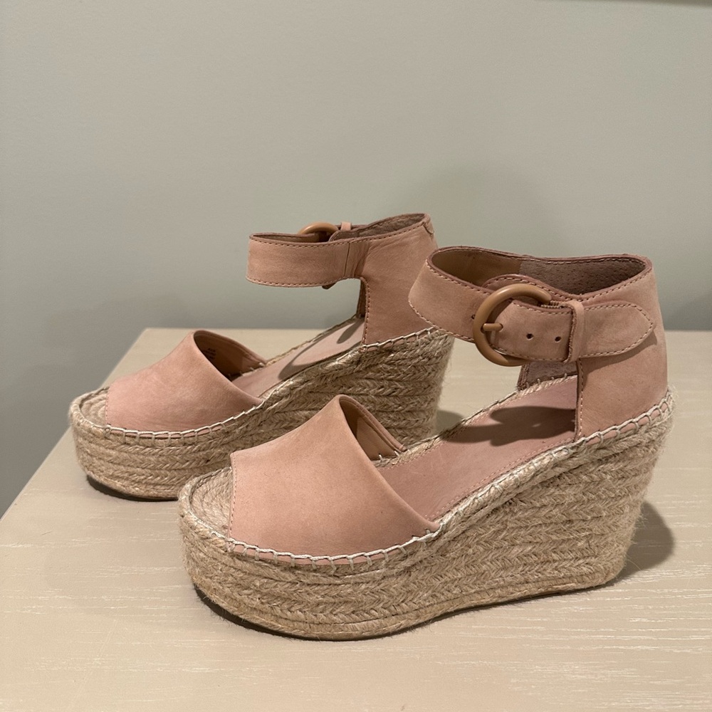 Alida Espadrille Light  Pink Wedge Sandals
